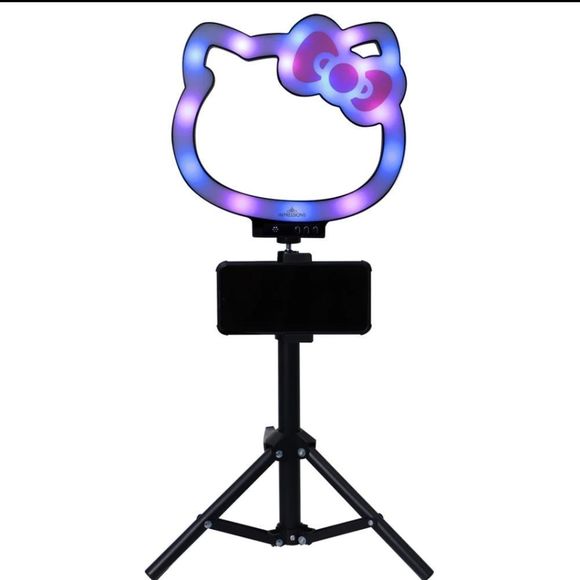Impressions For Hello Kitty Super Cute 10" RGB Desktop Ring Light w/Tripod - Picture 9 of 14